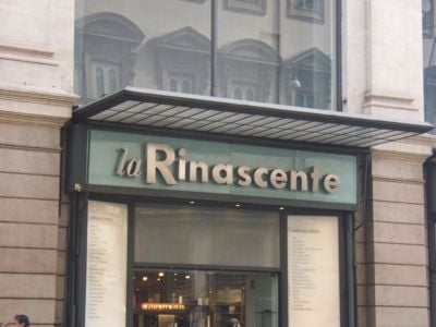 La Rinascente, Shopping