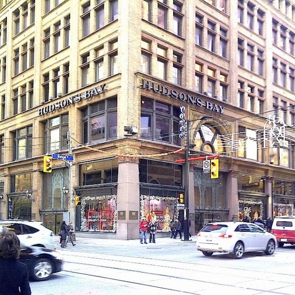 HUDSON'S BAY NEW SIGNAGE GOES UP ON ITS QUEEN STREET FLAGSHIP