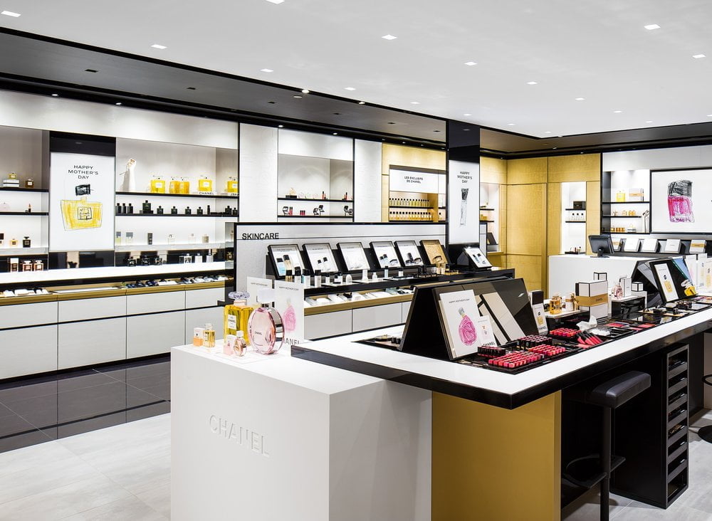 Photo of Chanel Cosmetics Display in a Store