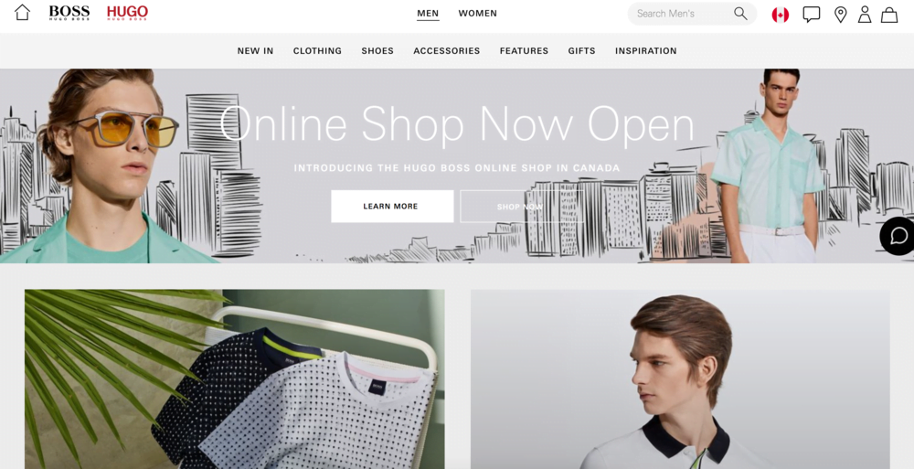 Hugo Boss Expands Canadian Presence with Ecommerce Site Launch