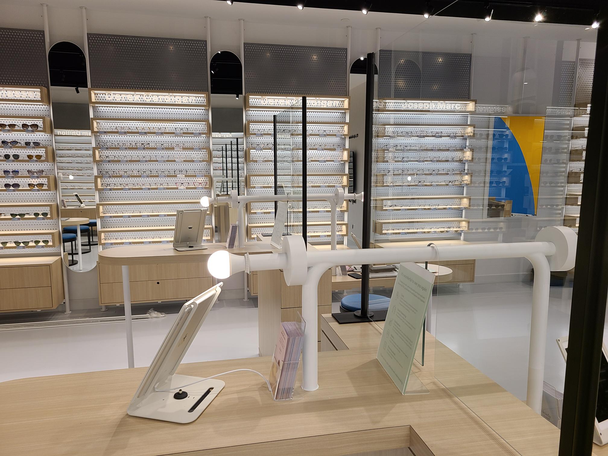 Interior image of new Clearly store in the CF Chinook Centre. Photo: Clearly