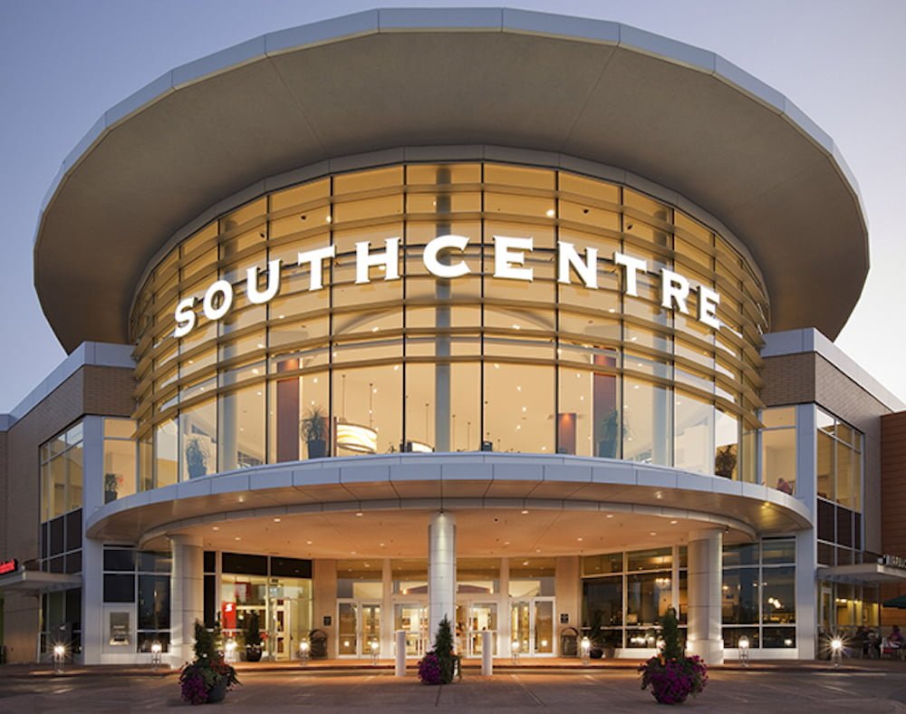 Exterior of Southcentre Mall. Photo: Southcentre Mall