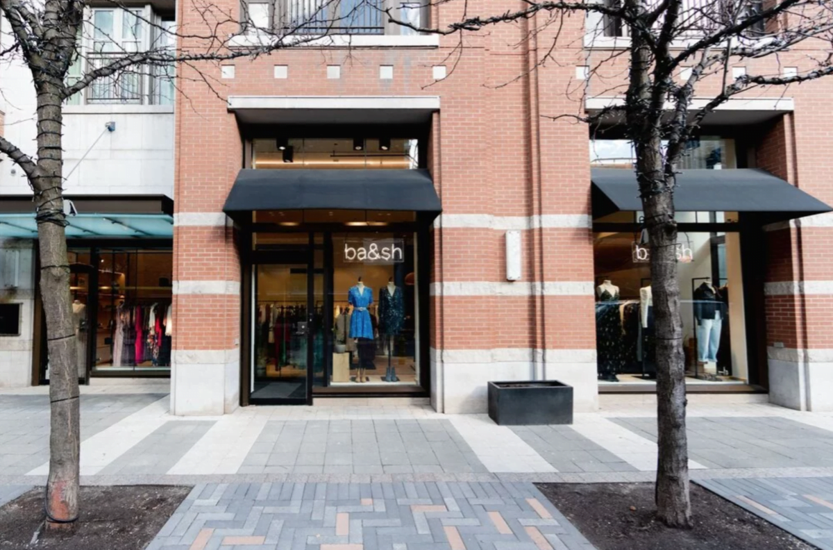 Exterior of ba&sh store in Yorkville