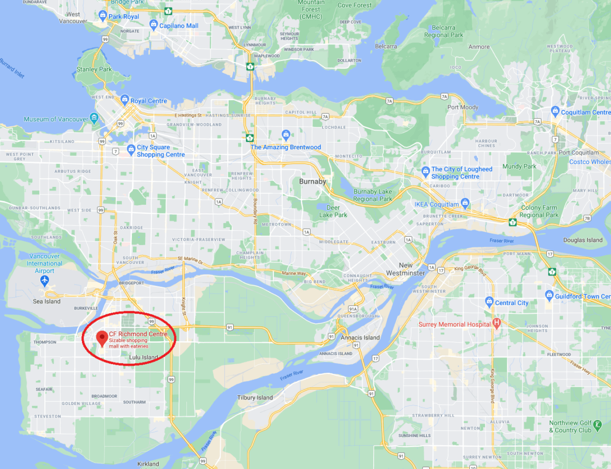 Google Map Richmond Centre 1200x921 