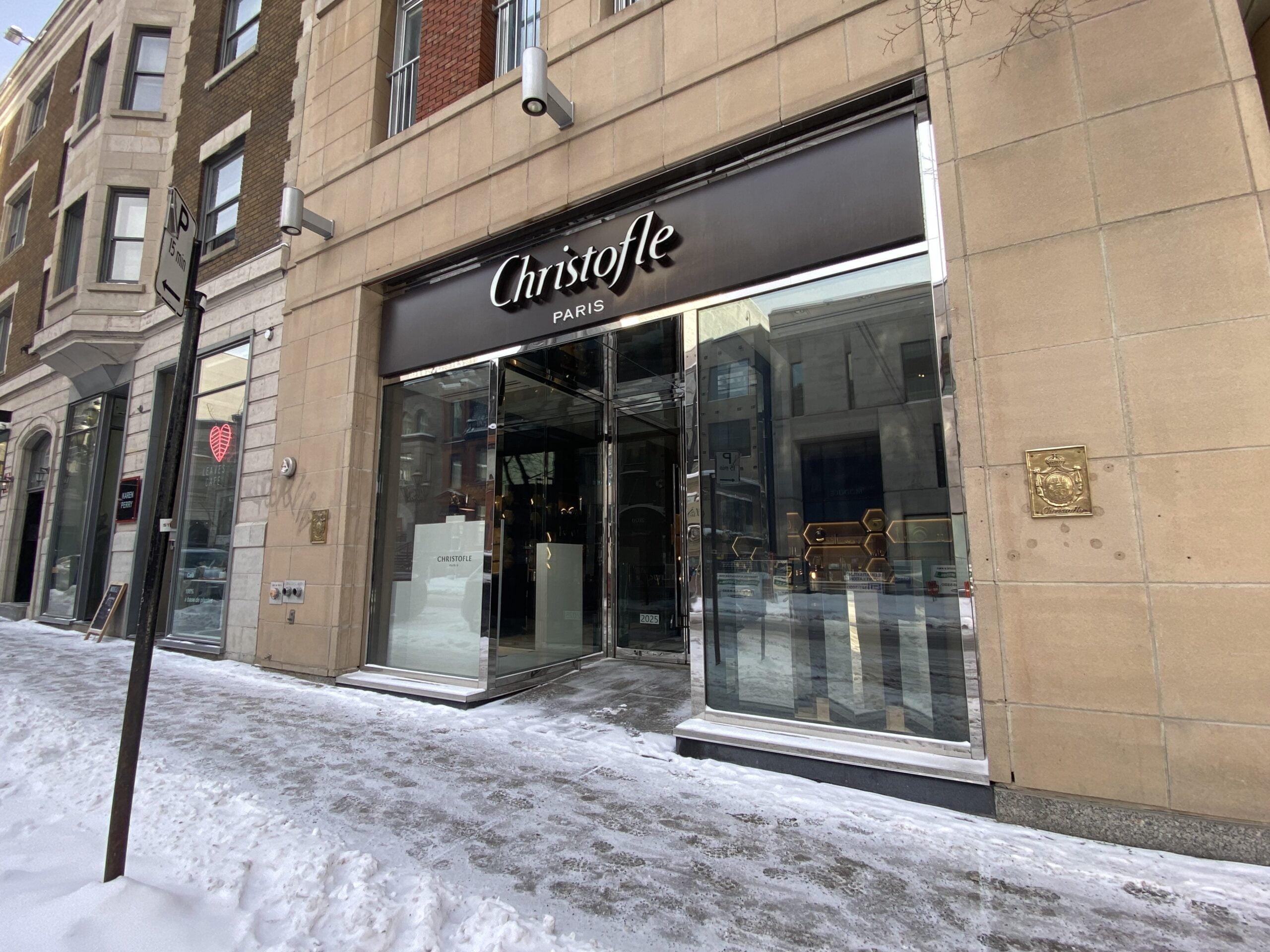 Christofle on Rue De La Montagne in Montreal