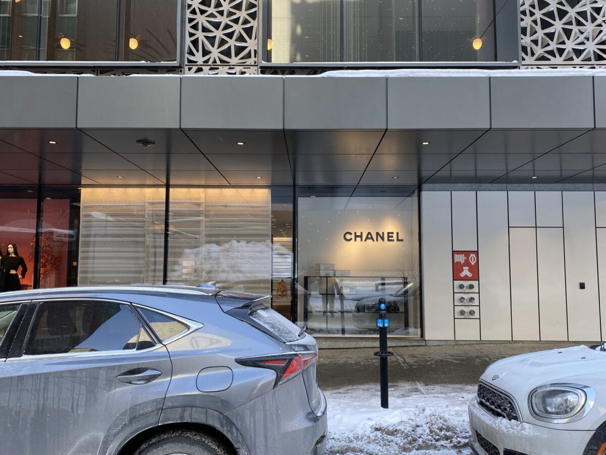 Chanel on Rue De La Montagne in Montreal