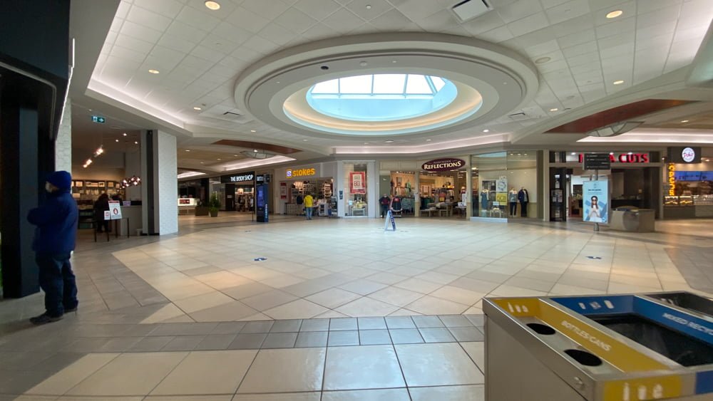 Mall corridor in North West section of CF Market Mall