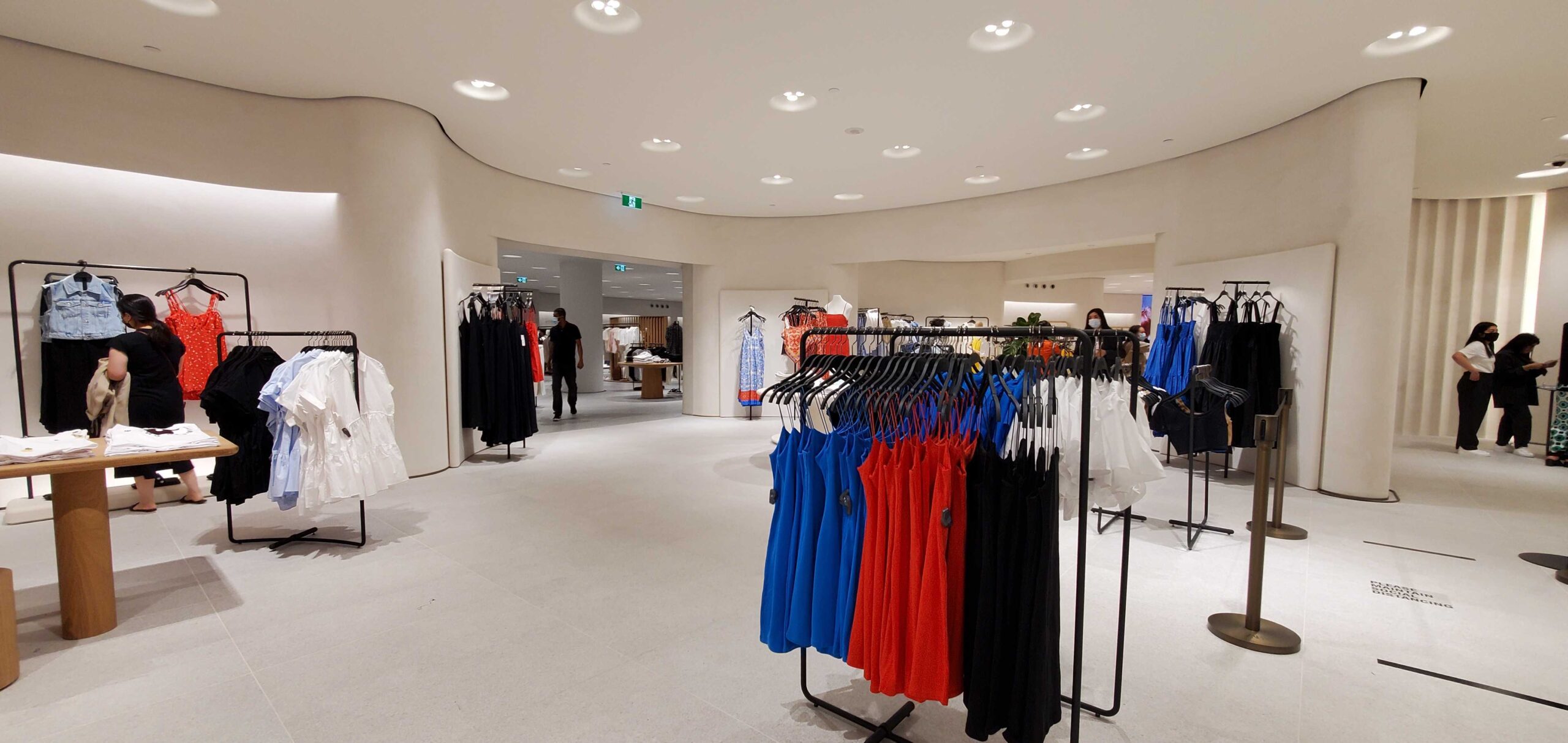 Interior of new Zara on reopening at Metropolis at Metrotown on July 23, 2021
