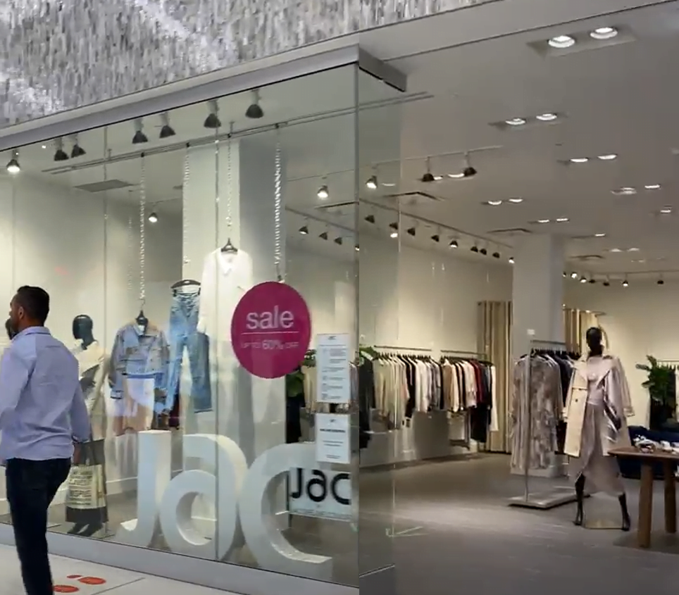 Former JAC by JC at Park Royal during Retail Insider video tour (September 2020)