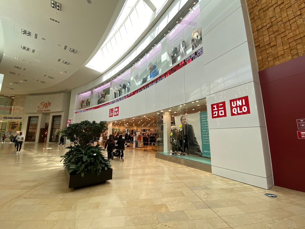Uniqlo entrance at Yorkdale (March 2021)