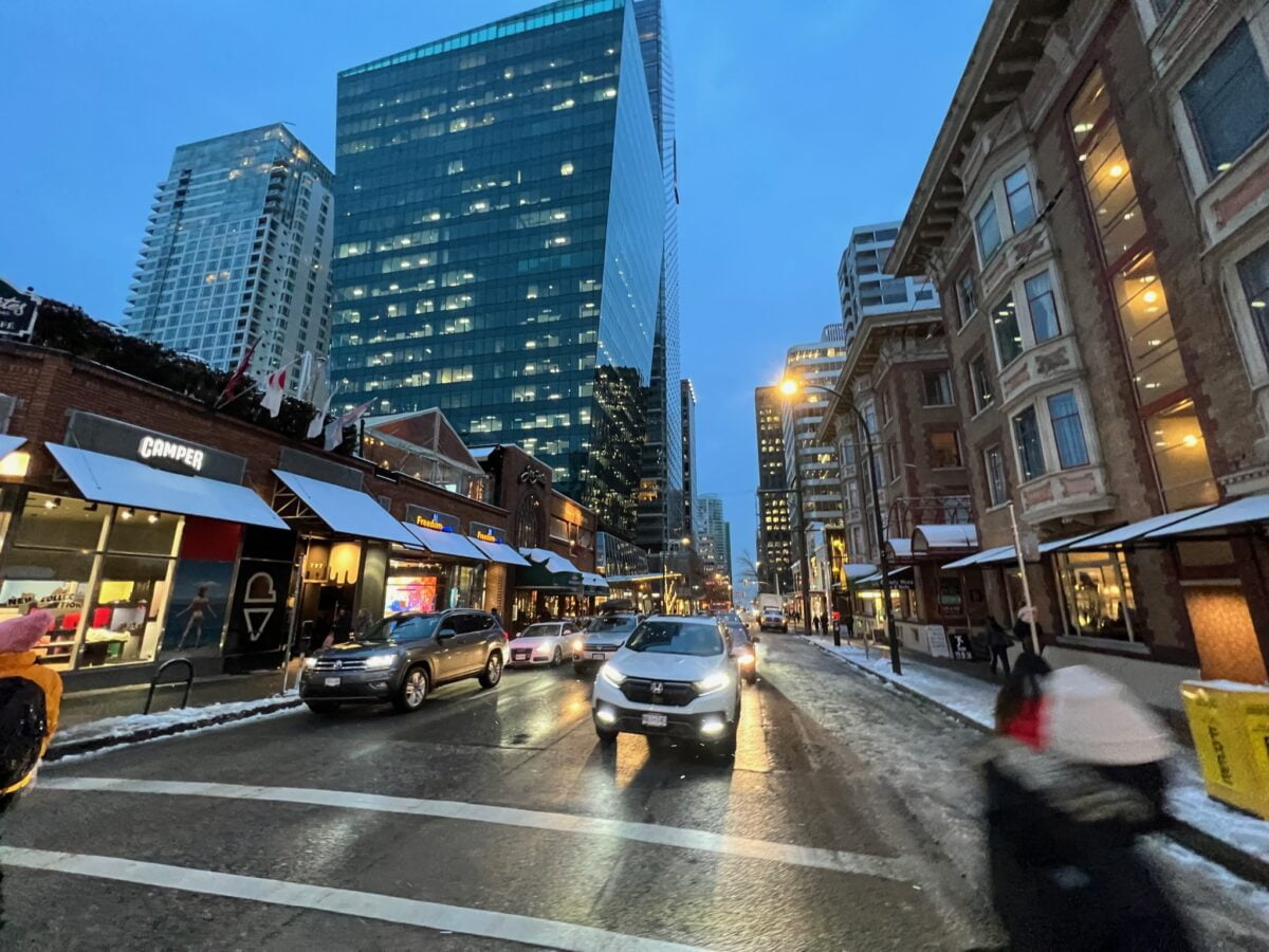 Holiday Photo Series: Robson Street in Downtown Vancouver