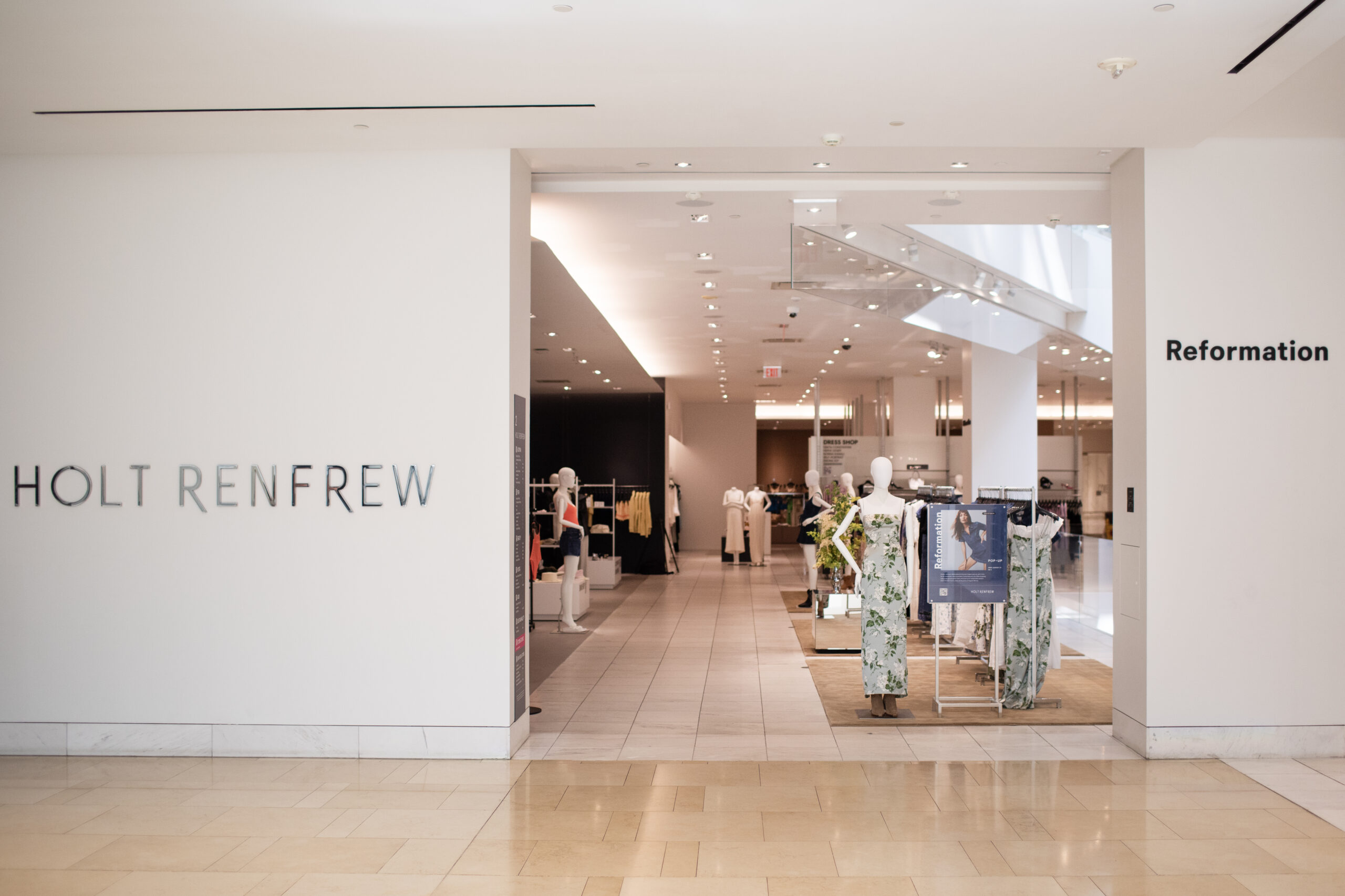 Reformation Opens Pop-Up at Holt Renfrew in Calgary to Test the Market
